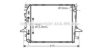 AVA QUALITY COOLING AU2198 Radiator, engine cooling
